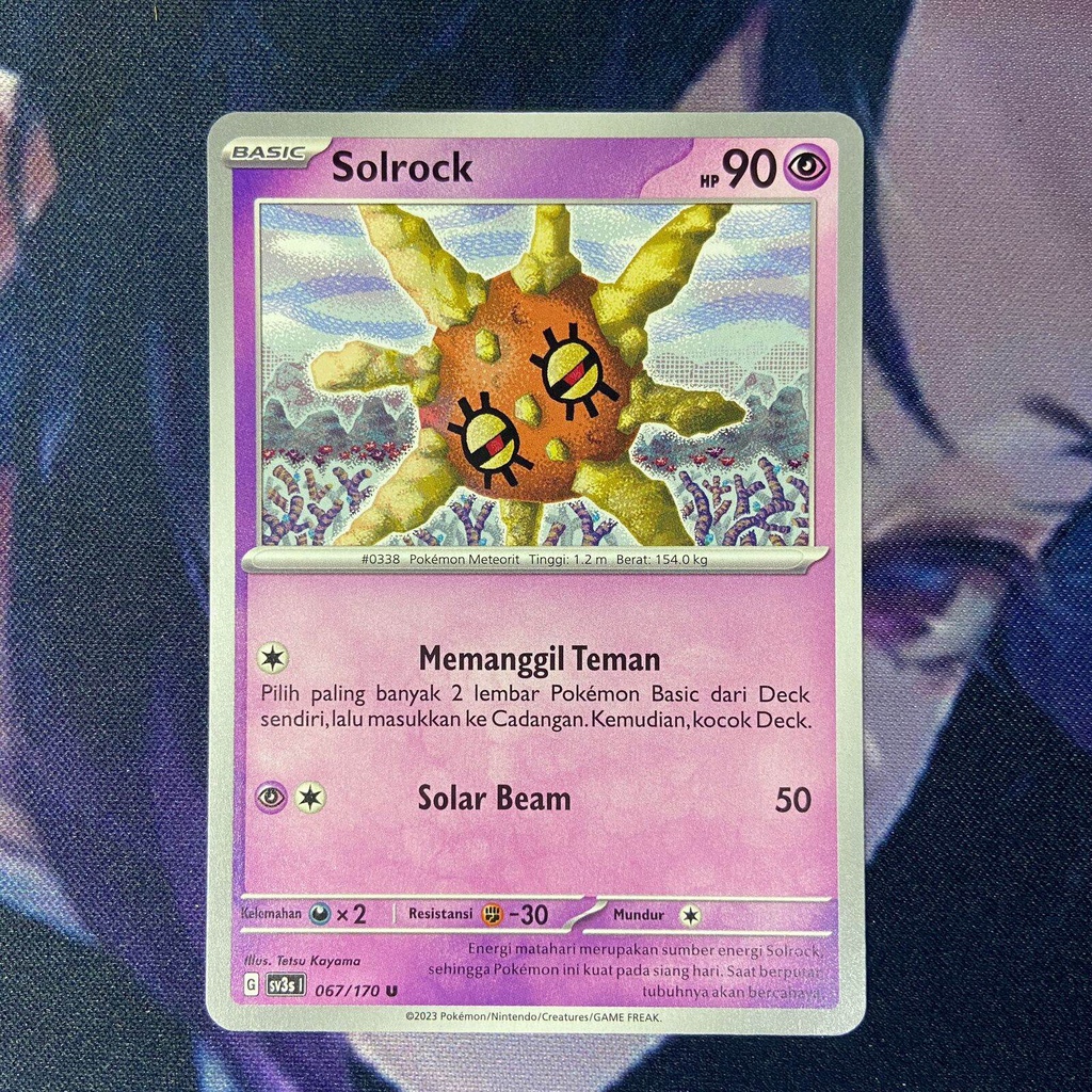 pokemon (ID) solrock - SV3s 067/170 - U