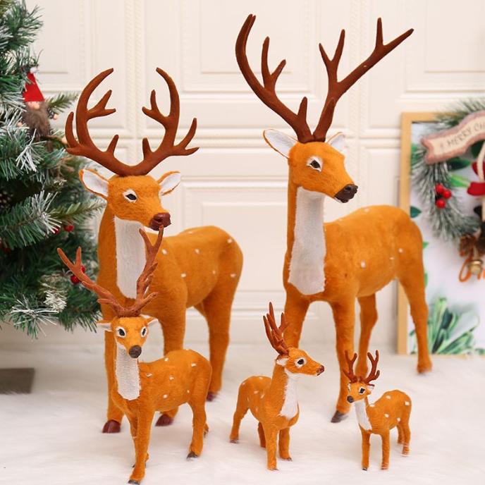 

Christneww Rusa Tanduk Pajangan Raindeer Patung Rudolf Rusa Kutub Natal Murah Pengiriman Cepat
