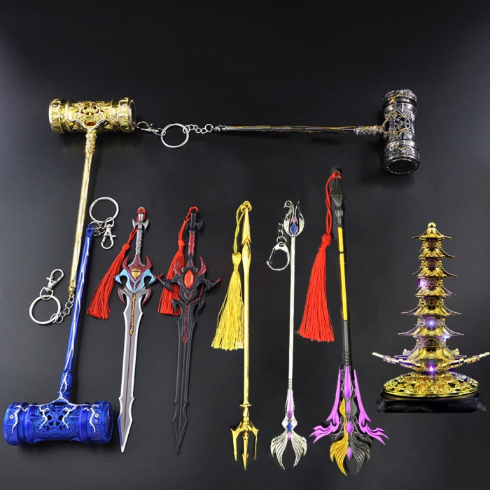 Gantungan Kunci Anime Pedang Soul Land Douluo Dalu Tang San