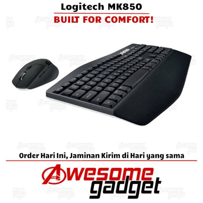 KEYBOARD MOUSE LOGITECH MK850 WIRELESS BLUETOOTH M720 COMBO FLOW ORIGINAL