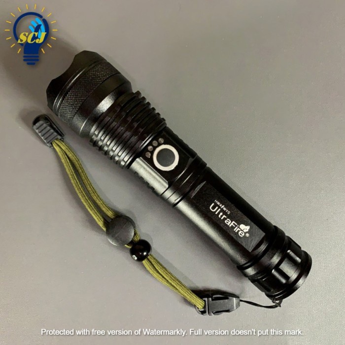 SENTER LED XHP 50 ULTRAFIRE CREE COMPACT SINAR KUNING