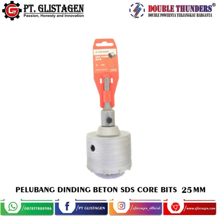 HOLLOW CORE DRILL BIT SDS 25MM MATA BOR BETON HOLE SAW PELUBANG TEMBOK
