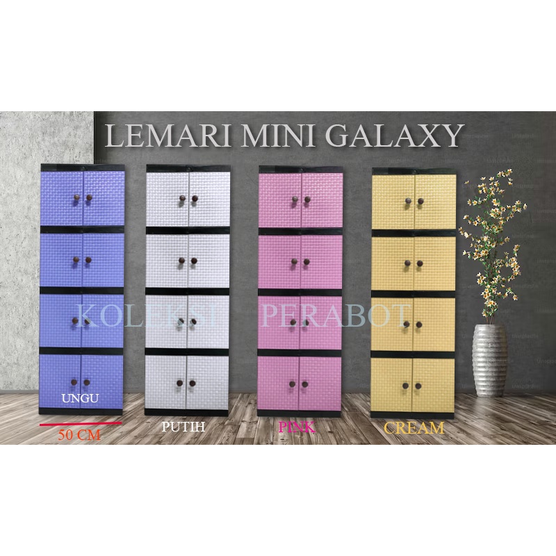 Lemari Plastik Murah/Lemari 2 Pintu/Lemari Susun 4