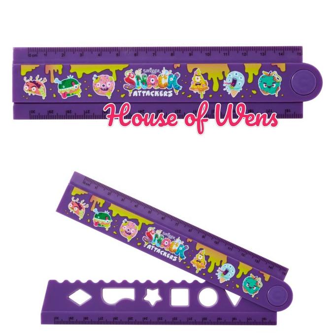 

New Smiggle Snack Attackers Fold Up Ruler - Penggaris Smiggle Terbaik