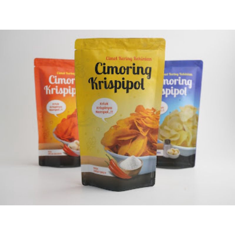 

cimoringcrispipol//cemilan terbuat dari cimol & crispy //Netto 55gr