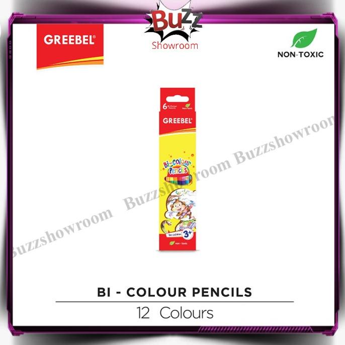 

Pensil Warna Bi Colour 6 Greebel 12 Warna Classic Pencils Duo Kode 1296