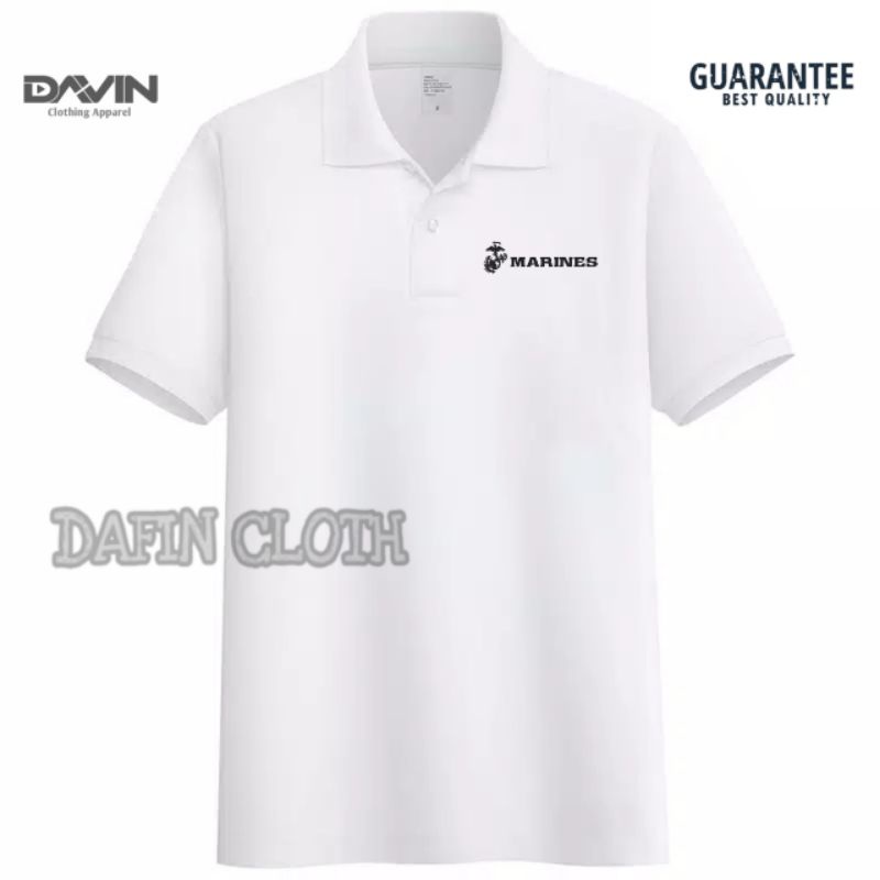 Kaos Kerah Pria Polo shirt USMC Marines Corps