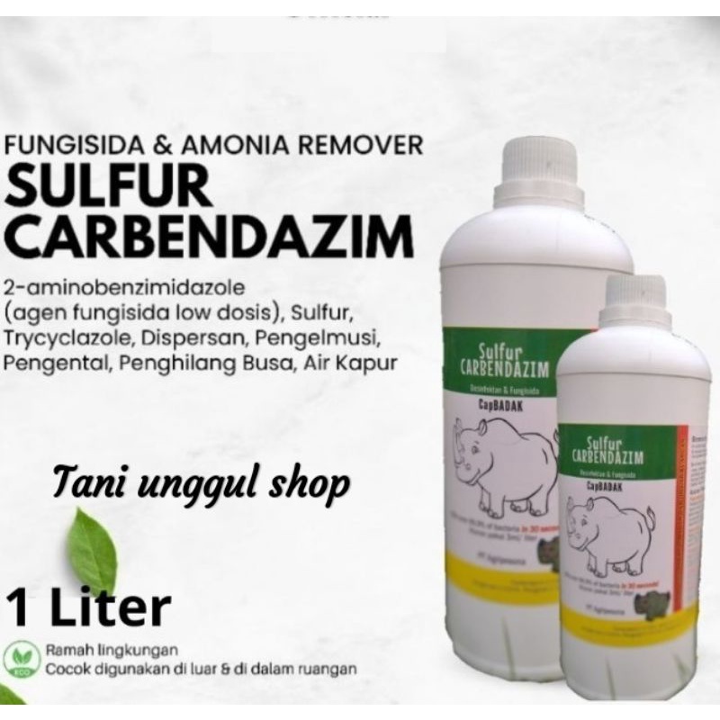 DISINFEKTAN fungisida Cap BADAK sulfur carbendazim 1 liter