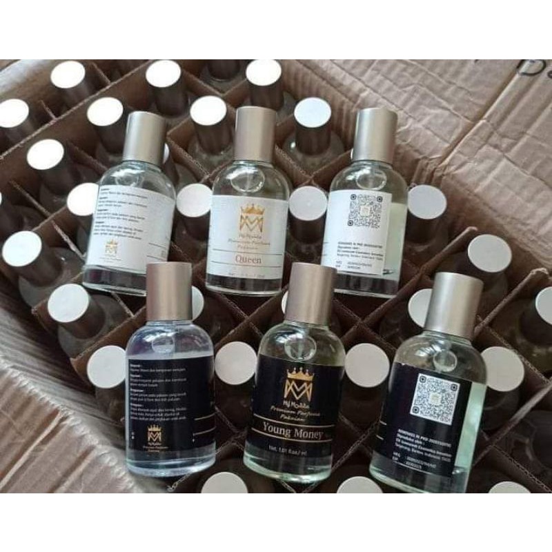 parfume MyMozza varian cowok ecer/per-botol (warna hitam)|| wangi tahan lama|| non alcohol