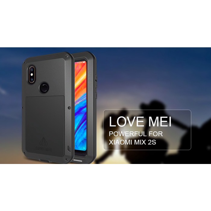 [Original] Love Mei Lunatik Aluminium Metal Hardcase Casing Xiaomi Mi Mix 2S Limited