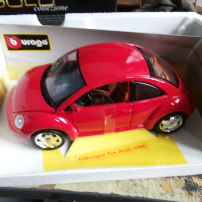 ✅COD Diecast Bburago 1:18 - Tahun 1998 Volkswagen Vw New Beetle Terbaru