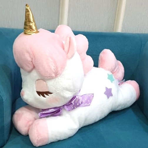 ✅New Ori Boneka Cony The Unicorn Jepang Star Ribbon Plush Amuse Pony Xl Jumbo Berkualitas