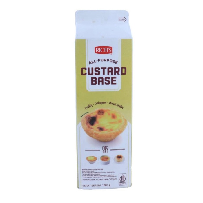 

rich custard base all purpose 1000gr - gosend grab only cintamitra7