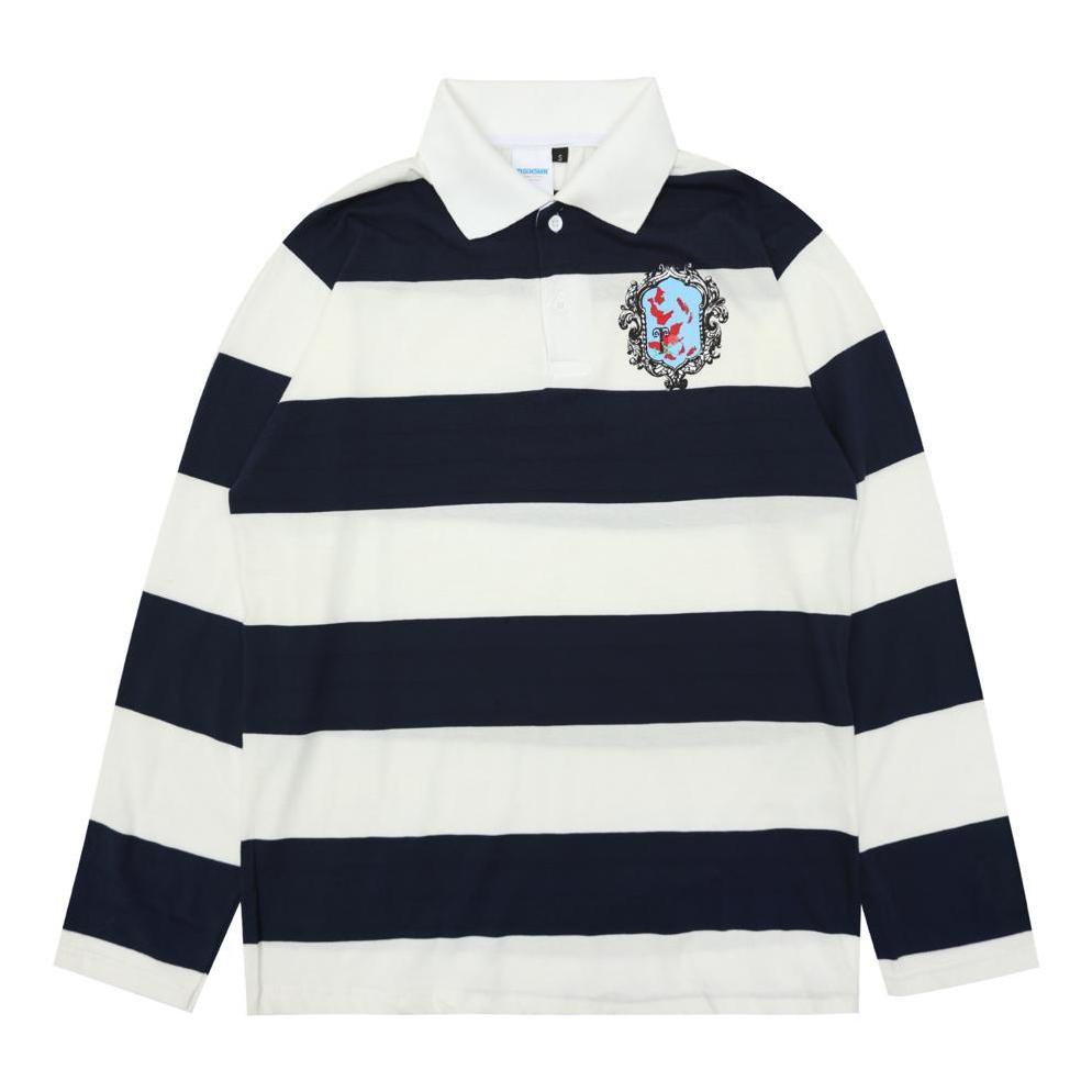 Rugby Shirt Huisa Striped Navy White Thanksinsomnia