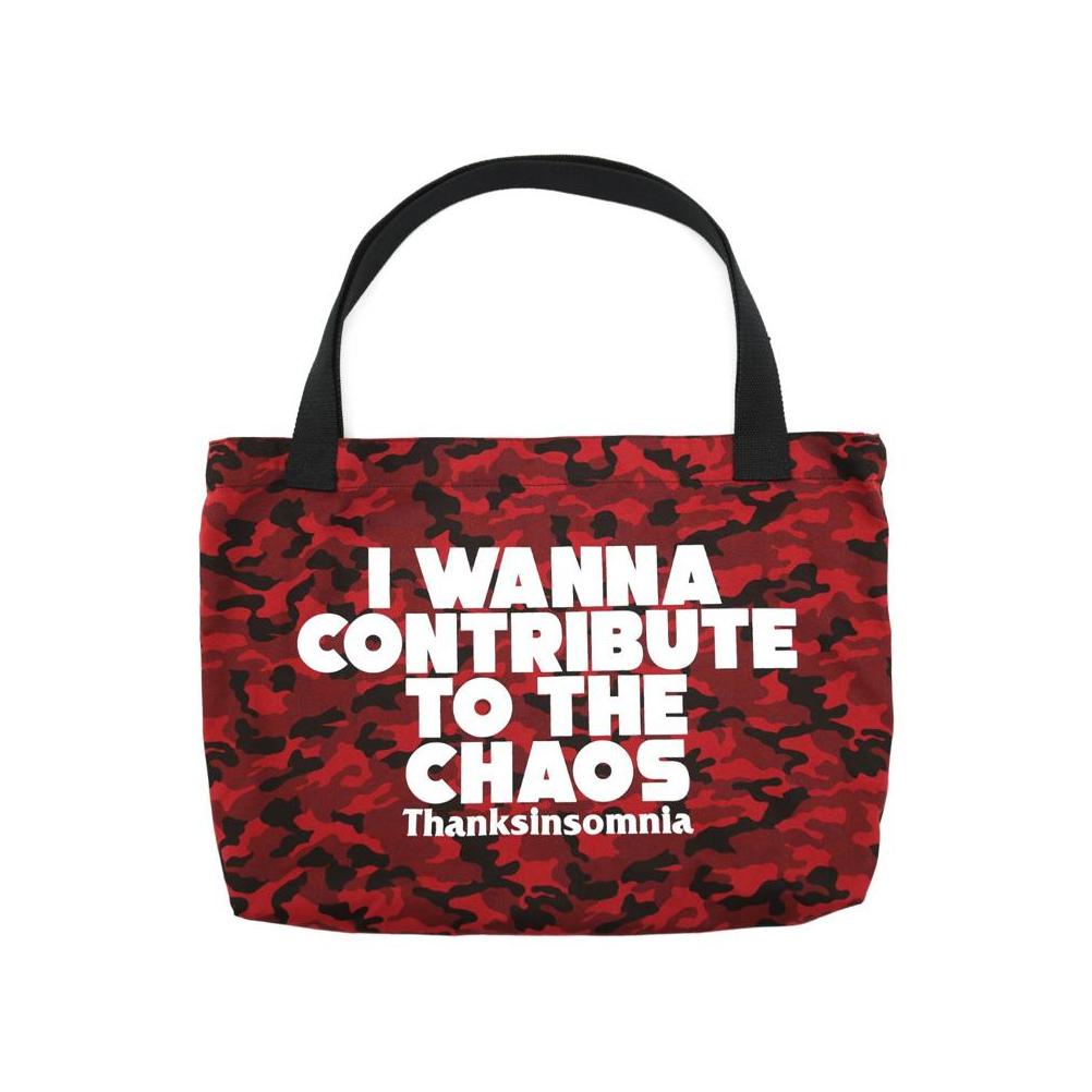 Tote Bag Chaos Red Camo Thanksinsomnia