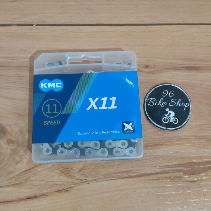 [New Ori] Rantai Sepeda Kmc X11 Chain 11 Speed Silver Black Shimano Ybn Berkualitas
