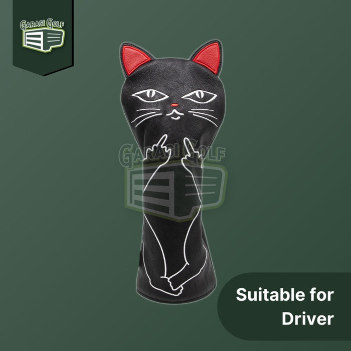 [New] Naughty Cat Driver Head Cover Golf - Sarung Stick Club Headcover Bisa Gojek