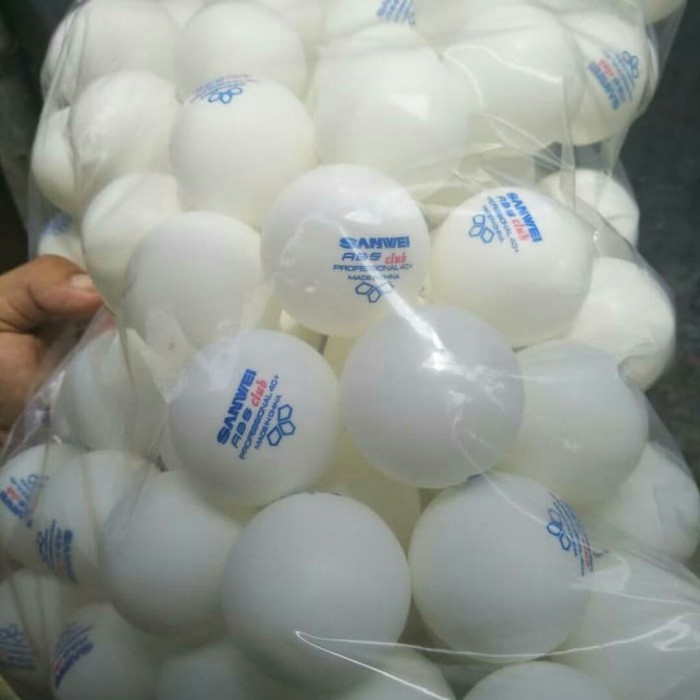 [New] Bola Banyak Training Tenis Meja Sanwei Bintang 3 Original Terbatas
