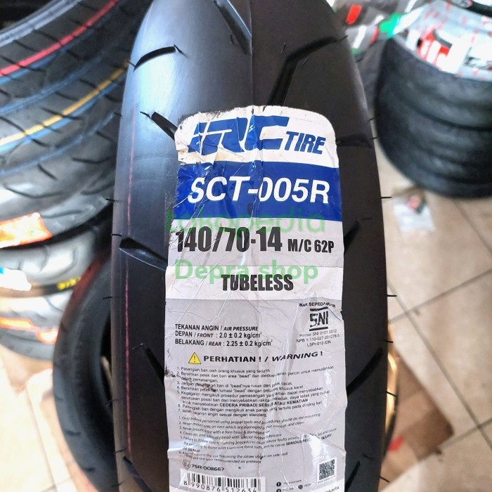 BAN BELAKANG AEROX 155 IRC SCT 005R 140/70 14 PROMO GRATIS PENTIL ORIGINAL BEST QUALITY