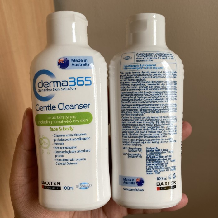 [Original] Derma 365 Gentle Cleanser 100 Ml Terbaru