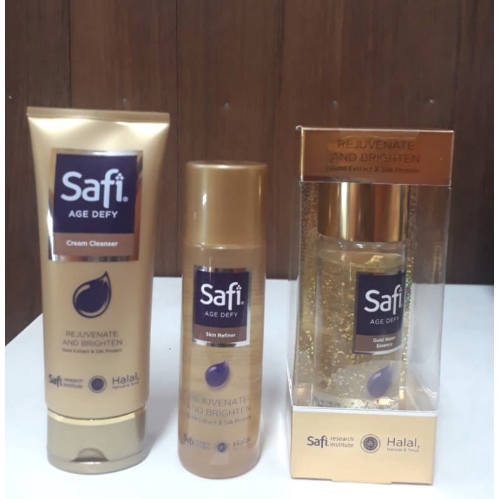 [Original] Paket Safi Age Defy Cleanser Refiner Gold Water 100 Ml Diskon