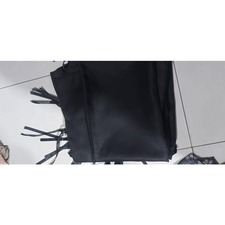 Murah 120Cm X 80Cm Bendera Polos Warna Hitam Pekat. Kain Gabardin. Bukan Peles.  Poster Kain Bendera