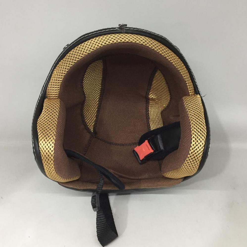 Sale Helm Bogo Retro Anak Full Kulit Timbul Termurah