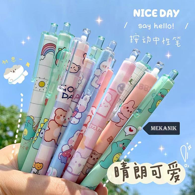 

Pulpen Gel Mekanik Motif Cartoon Lucu Pulpen Pelajar Pulpen kantor Pena Motif Lucu