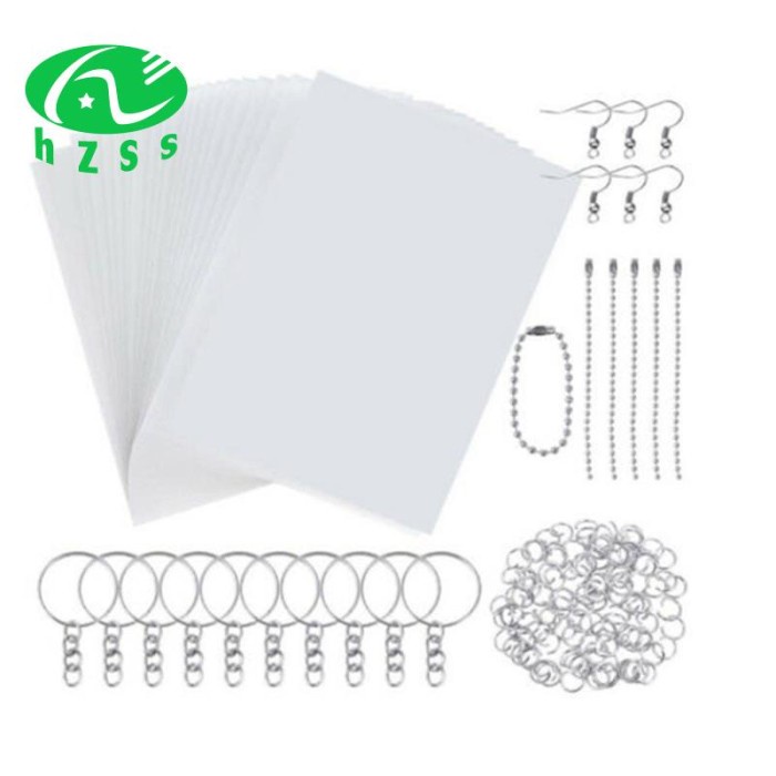 

Promo Shrinky Art Kertas Heat Shrink Lembaran Plastik Kit Hole Punch Terbaru