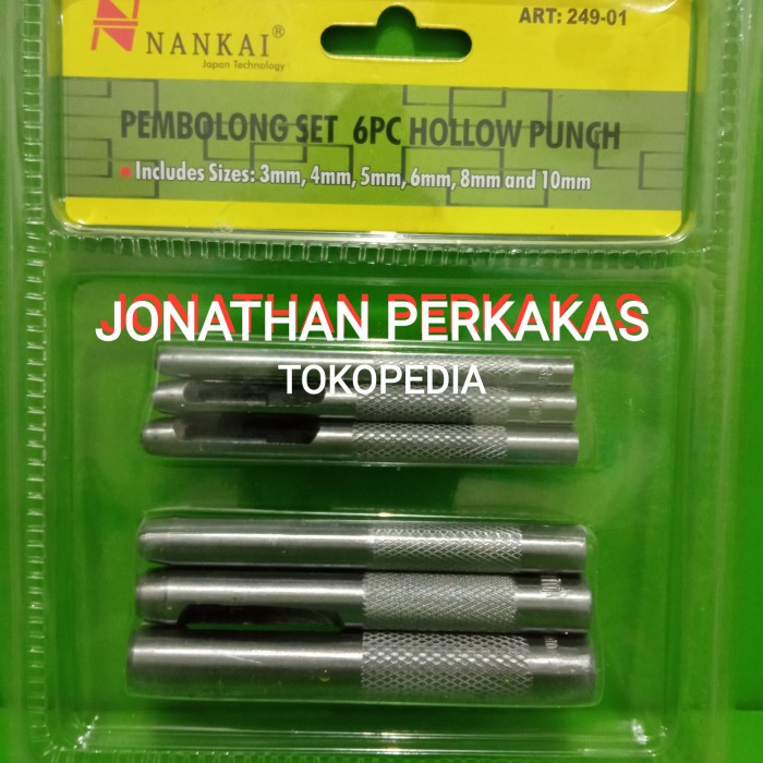 

Promo Pembolong Kulit Nankai 6Pcs/ Plong Set Nankai 6Pcs/Hollow Puch 6Pcs