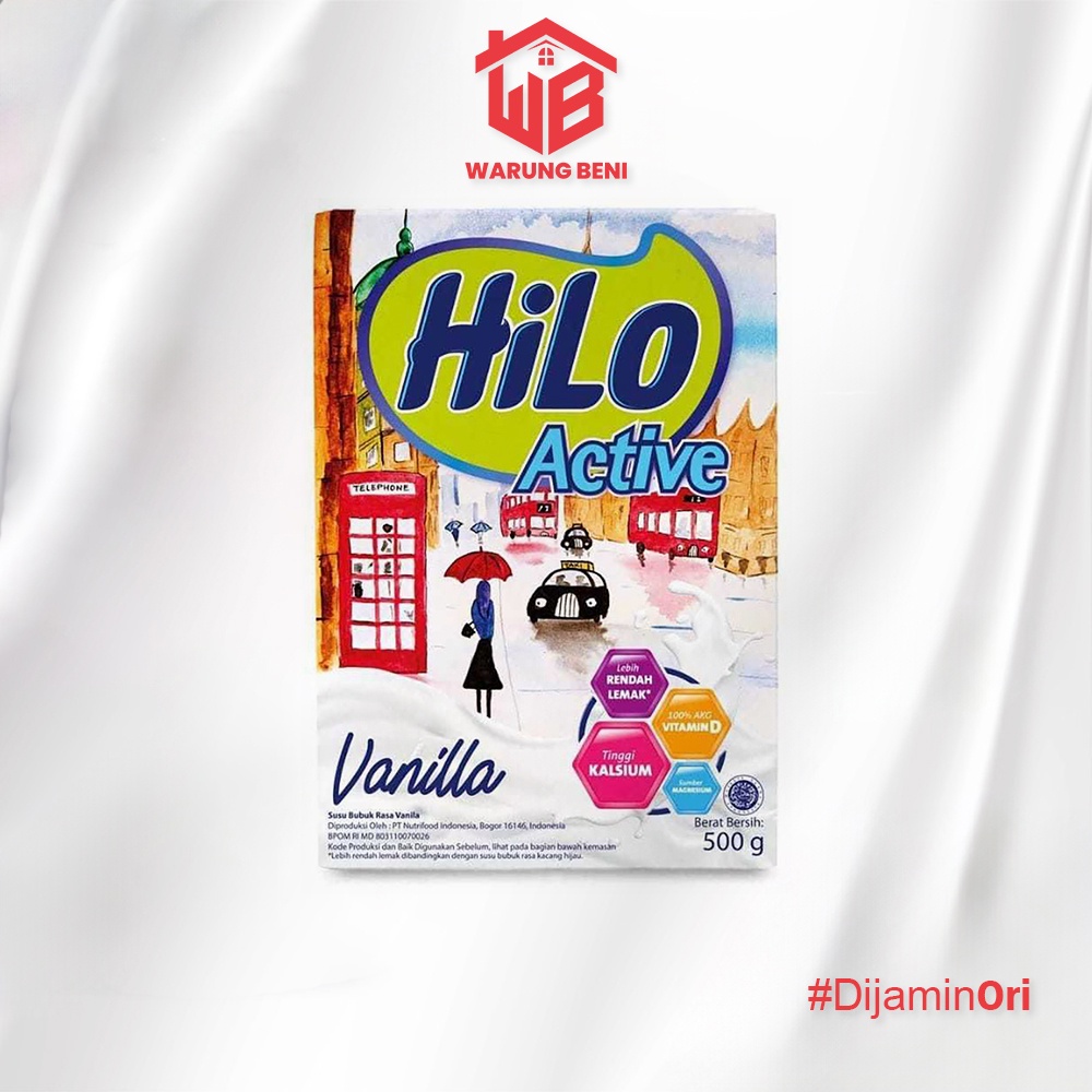 

HiLo Active Susu Dewasa Tinggi Kalsium Vanilla 500 gr