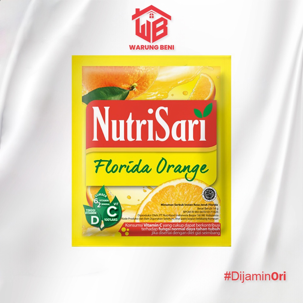 

NutriSari Florida Orange - Minuman Segar Bervitamin (40 Sachet)