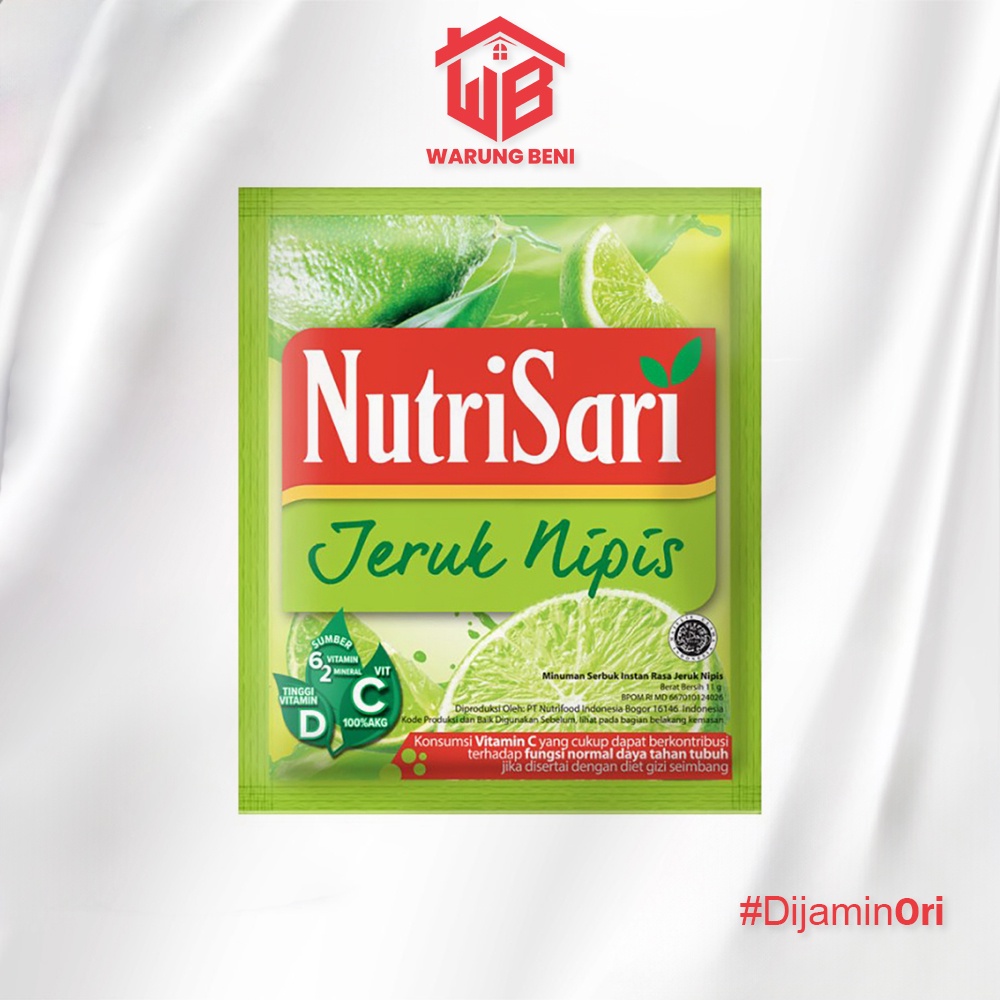 

NutriSari Jeruk Nipis - Minuman Segar Bervitamin (40 Sachet)