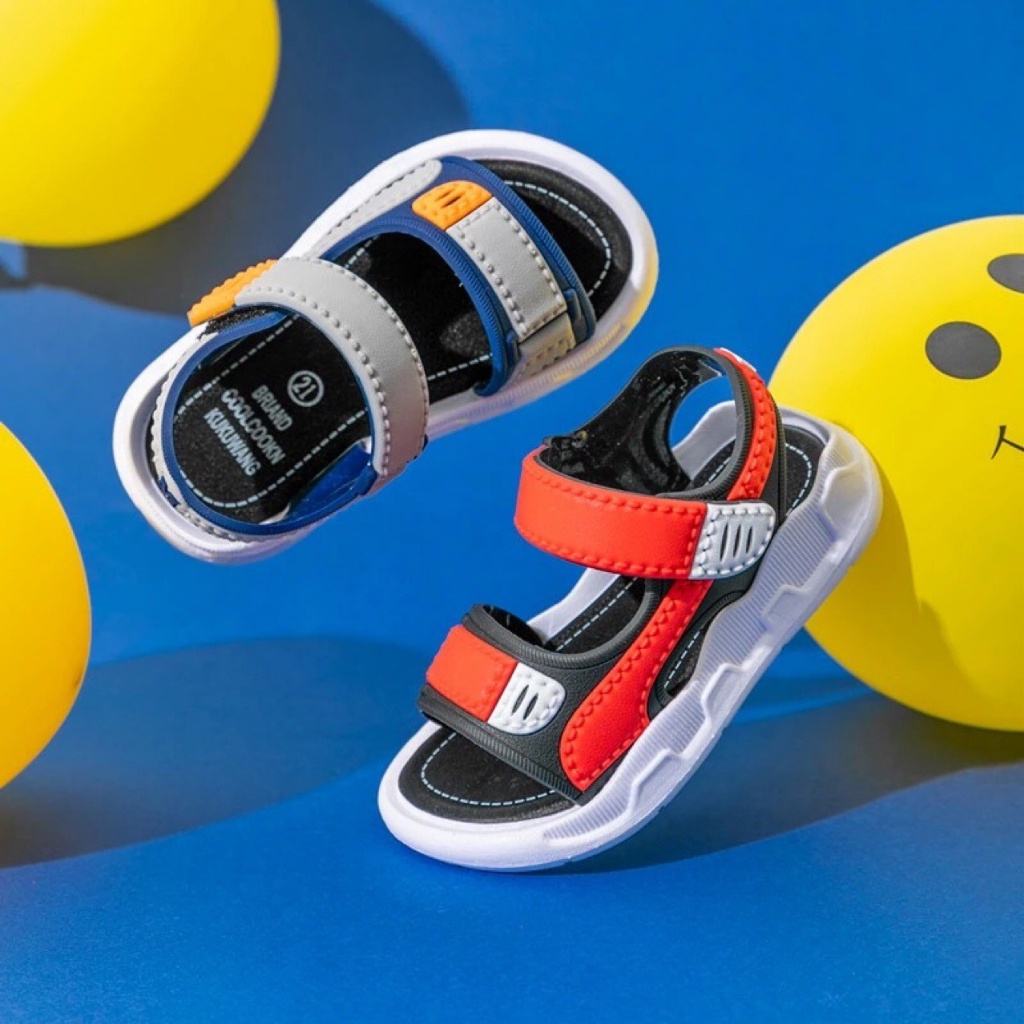 Sh2186 Chubbygrosir Nb Sepatu Sendal Anak Tali Perekat Unisex 1-7Thn