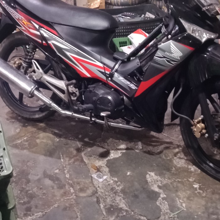 NEW LEHER KNALPOT SUPRA X 125 BATMAN PNP CHROME BEST QUALITY ORIGINAL TERBARU