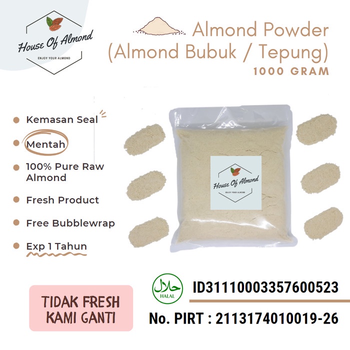 

Terlaris!! Almond Powder 1Kg