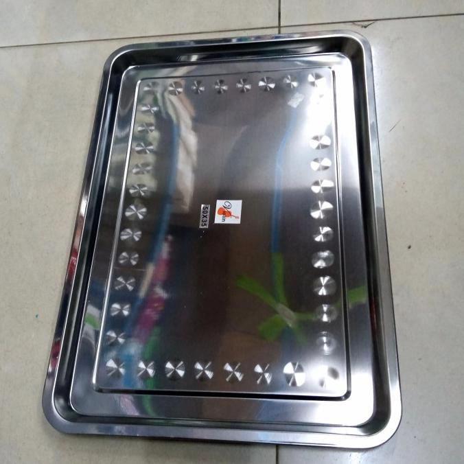 Nampan/Baki Stainless Violin 50X35Cm Kode 1207