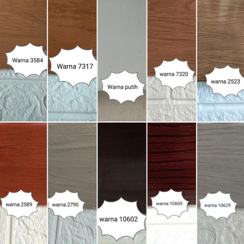 Kekinian Lis Parket PVC / adaptasi parket / transisi parket / end molding isi 2.4meter 
