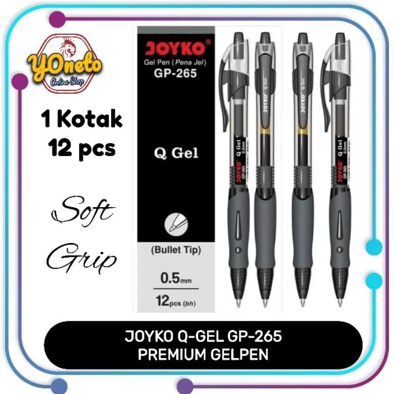 

SALE Pena Gel Q-Gel Joyko GP265 (1Kotak=12pcs) ORIGINAL