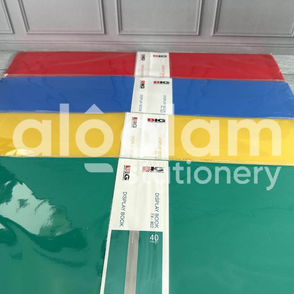 

Terbaik! SATUAN ( 1 PCS ) Display Book / Document Keeper / Map Clear Holder Folio F4 Big 40 Lembar !!