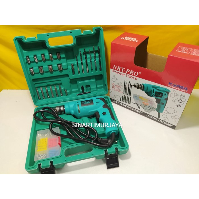 ✅New Ori Mesin Bor Listrik 10 Mm Set Mata /Mesin Bor Kayu / Bor Nrt Terbatas