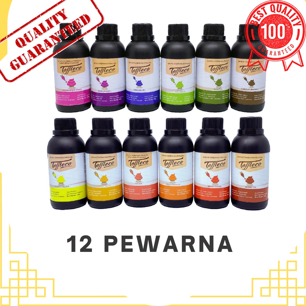 

Toffieco Food Colour Pewarna 1 Liter