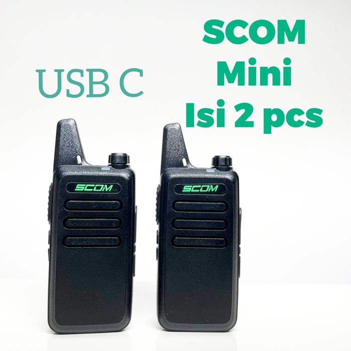 HT MINI SEPASANG ISI 2 PCS WALKIE TALKIE HT SCOM MINI UHF HANDY TALKY