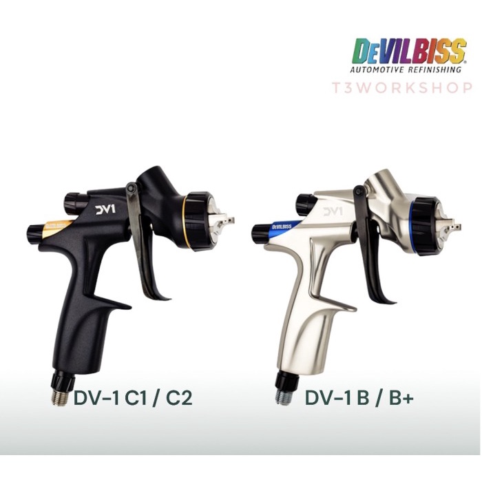 Promo Spraygun Devilbiss Dv-1 Basecoat / Clearcoat Original 1.3 / 1.4