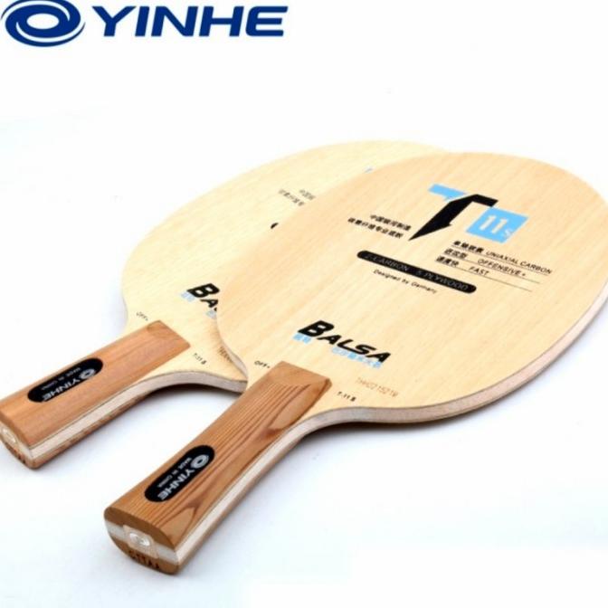 Kayu Bet Pingpong Tenis Meja Yinhe T11s Offensive Balsa Carbon FL