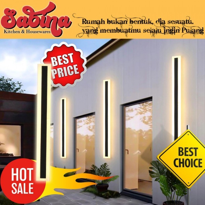 Promo Lampu Dinding Panjang Dekorasi Minimalis Long Strip Led Wall Lamp 24 W