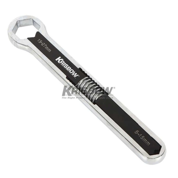 ✅Ori Kunci Ring Adjustable Box End Wrench 5 - 27Mm Krisbow 10211536 Berkualitas