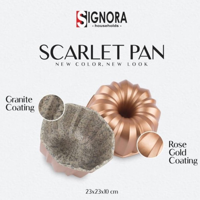 

✅Termurah Loyang Signora Scarlet Loyang Marmer Loyang Puding Cetakan Kue Limited