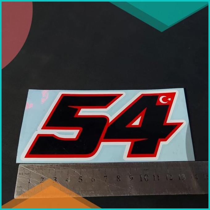 

Cutting Sticker 54 Toprak Razgatlolu wsbk pembalap 20JVLZ3 suku c