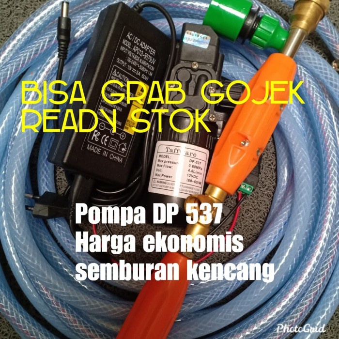 ✅Original Pompa Air Dc 12V Paket Lengkap Adaptor 5A Pompa Dp 537 Bisa Sameday